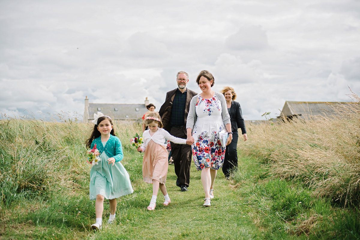 bride in trousers outdoor artsy wedding scotland 17 1