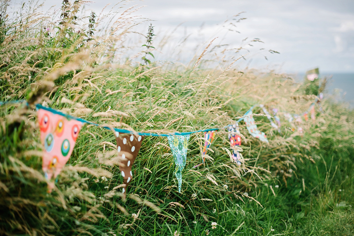 bride in trousers outdoor artsy wedding scotland 19 1