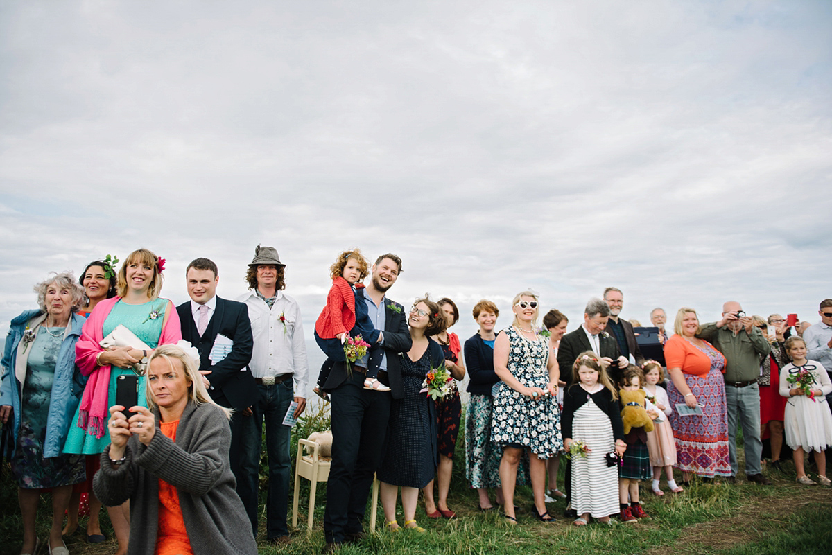 bride in trousers outdoor artsy wedding scotland 31 1