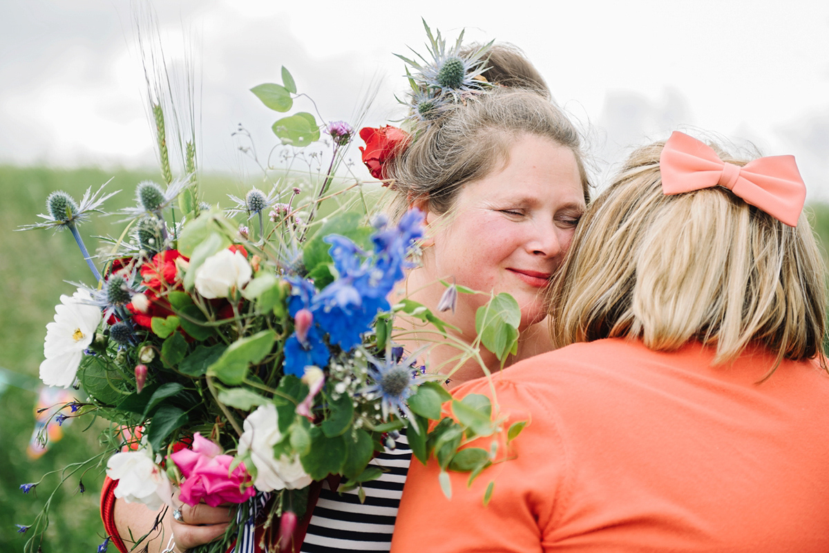 bride in trousers outdoor artsy wedding scotland 46 1