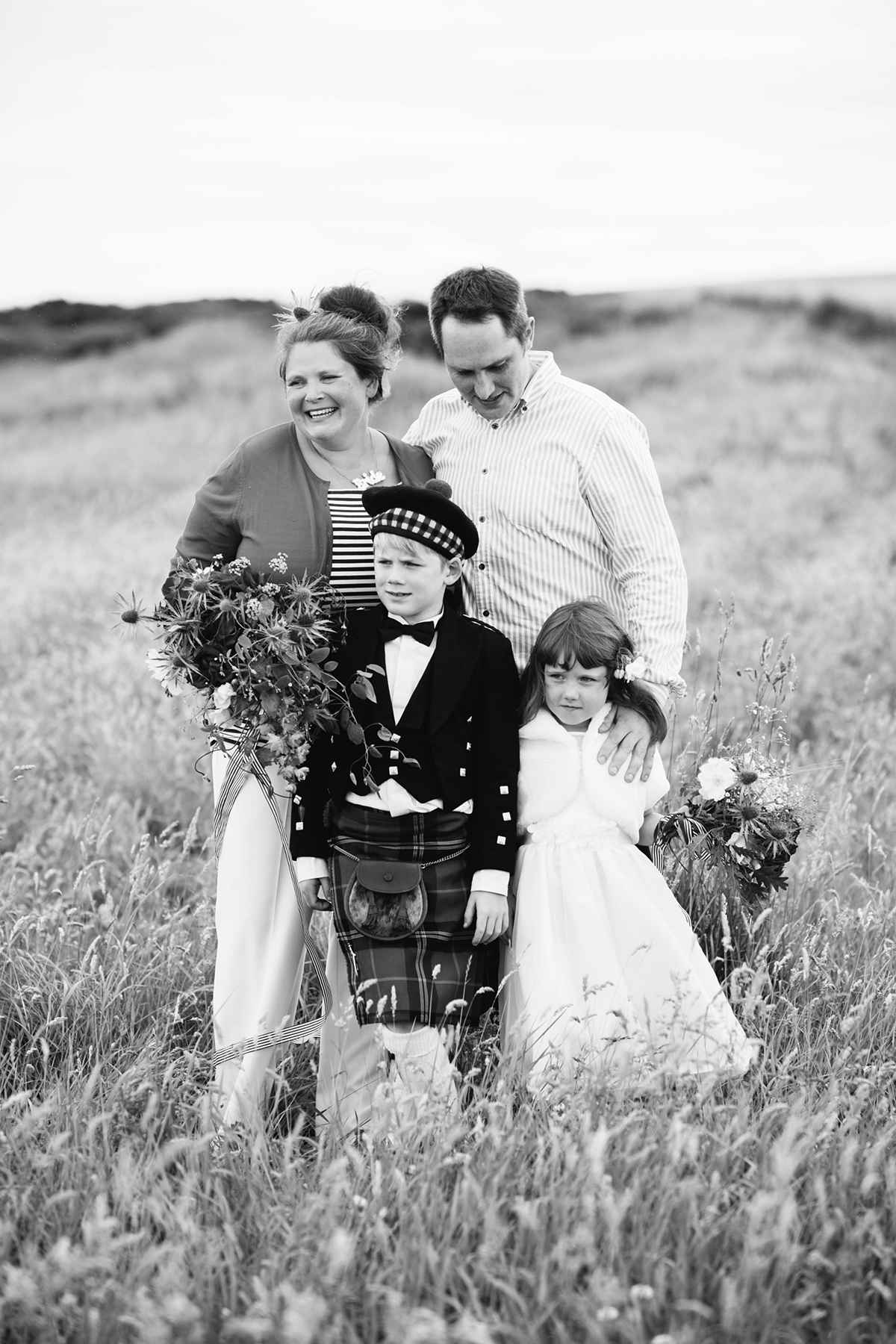 bride in trousers outdoor artsy wedding scotland 47 1