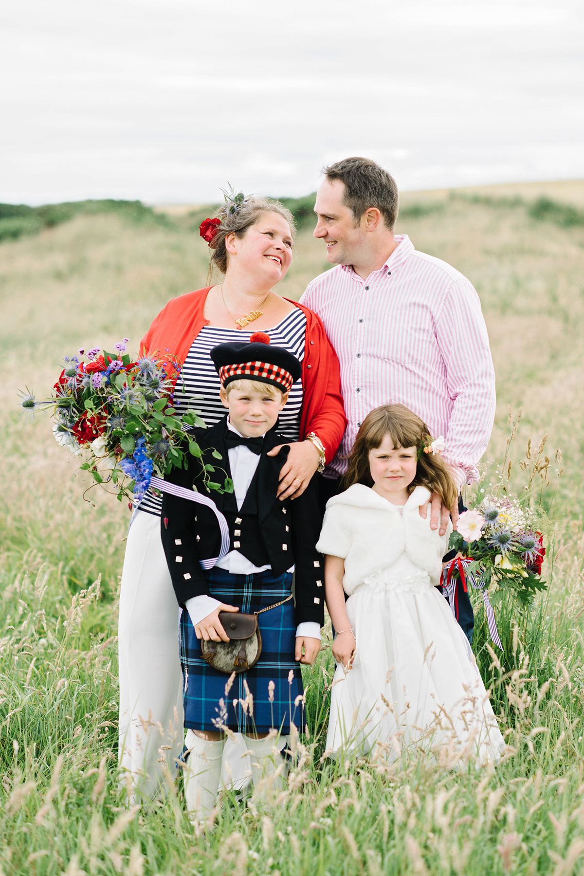 bride in trousers outdoor artsy wedding scotland 48 1