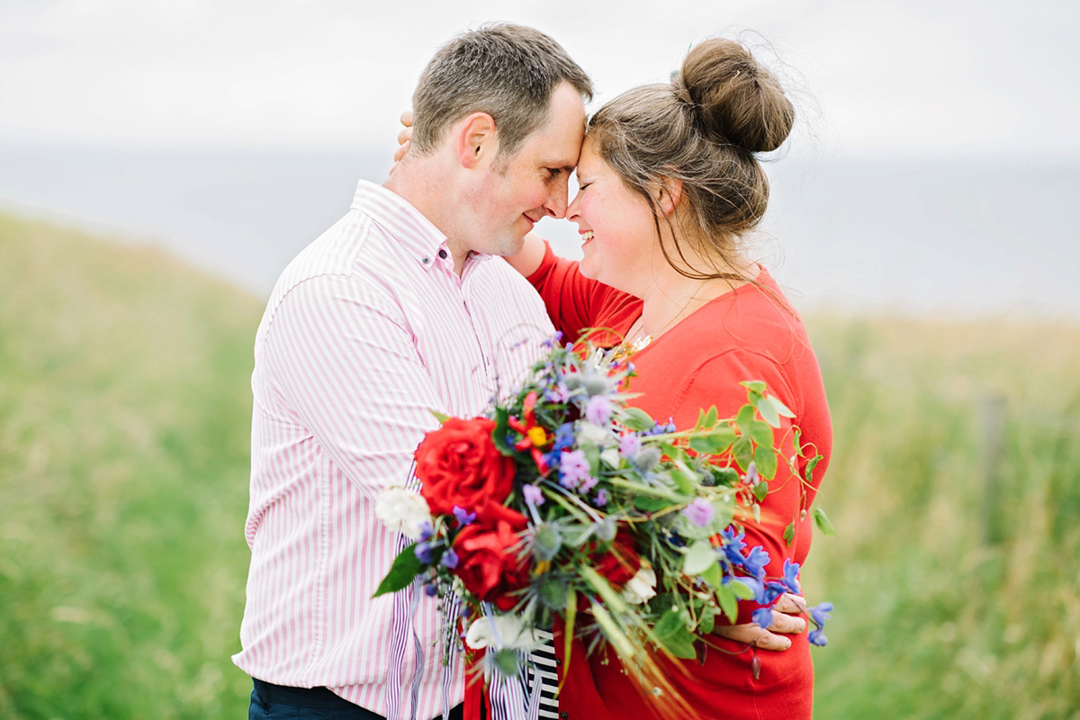 bride in trousers outdoor artsy wedding scotland 50 1