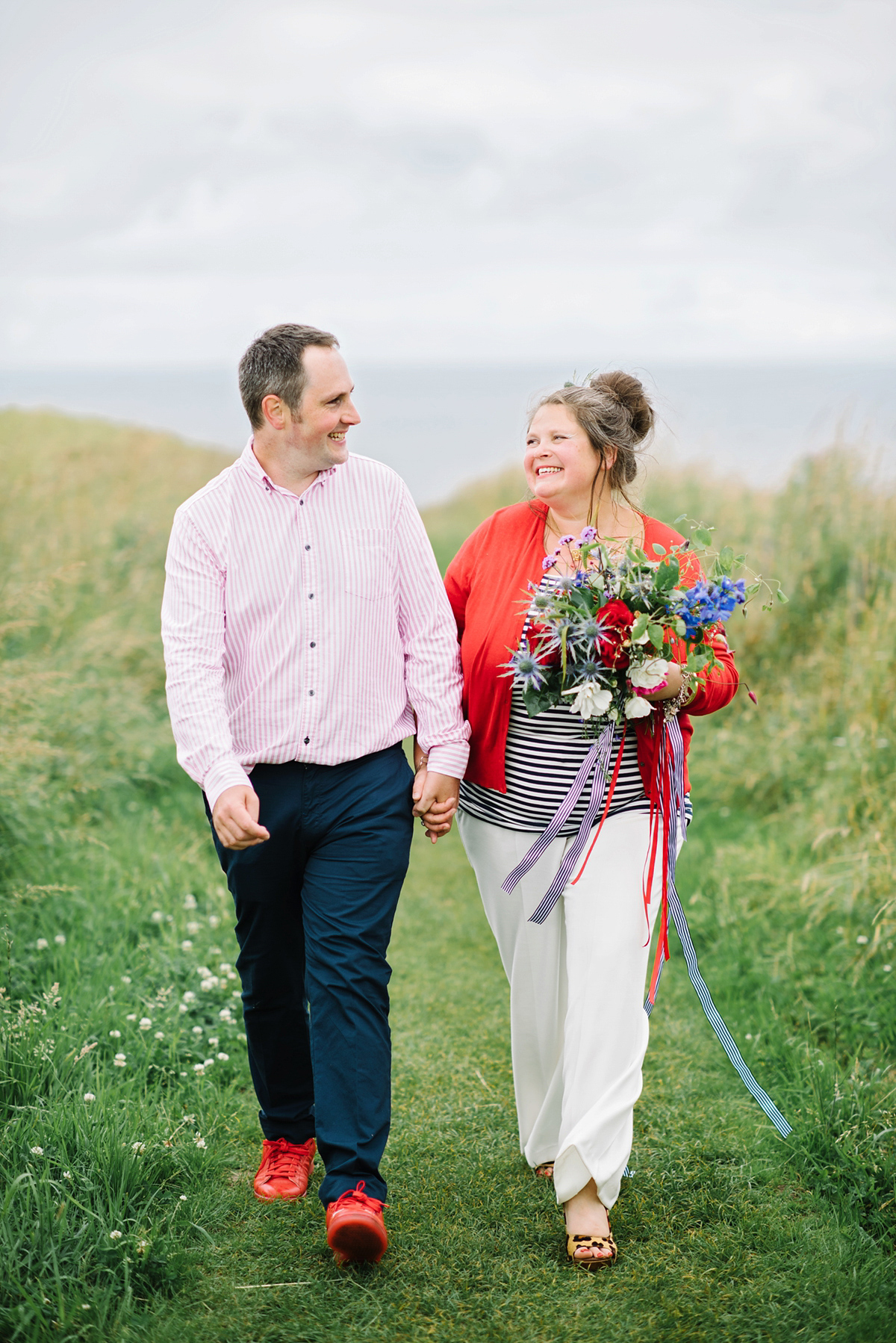 bride in trousers outdoor artsy wedding scotland 52 1