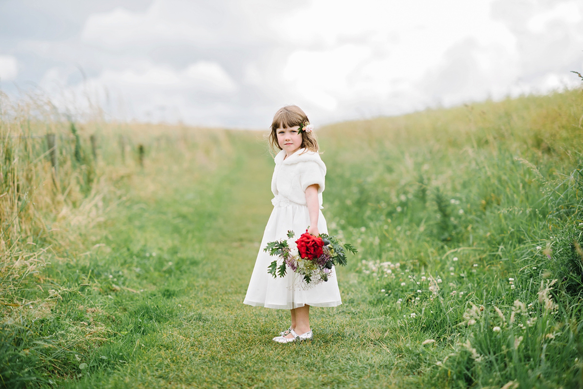 bride in trousers outdoor artsy wedding scotland 53 1