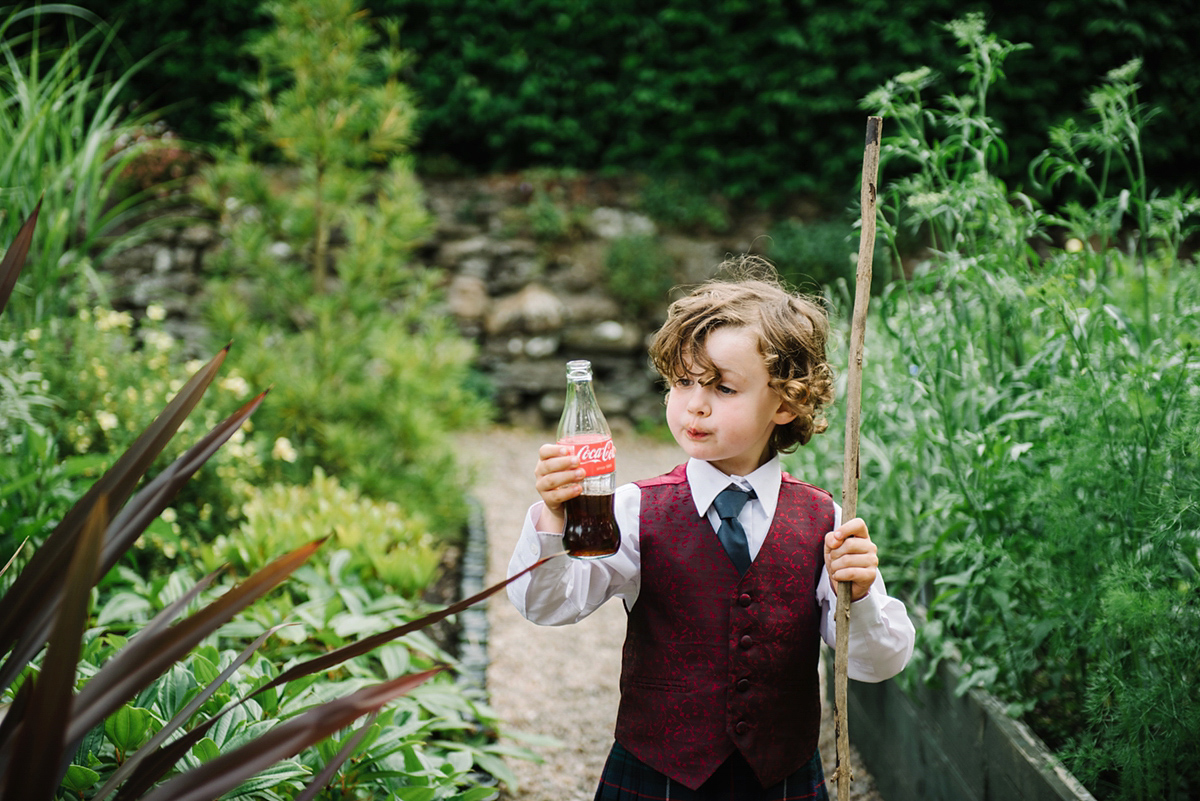 bride in trousers outdoor artsy wedding scotland 55 1