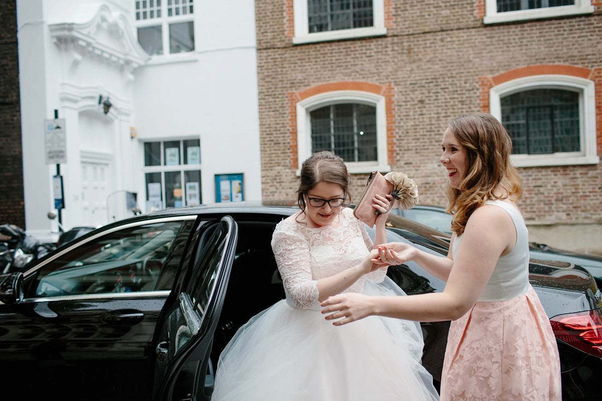 A Tea Length Candy Anthony Dress For A Literary Inspired London Wedding 21 candy anthony literary wedding london 18 1
