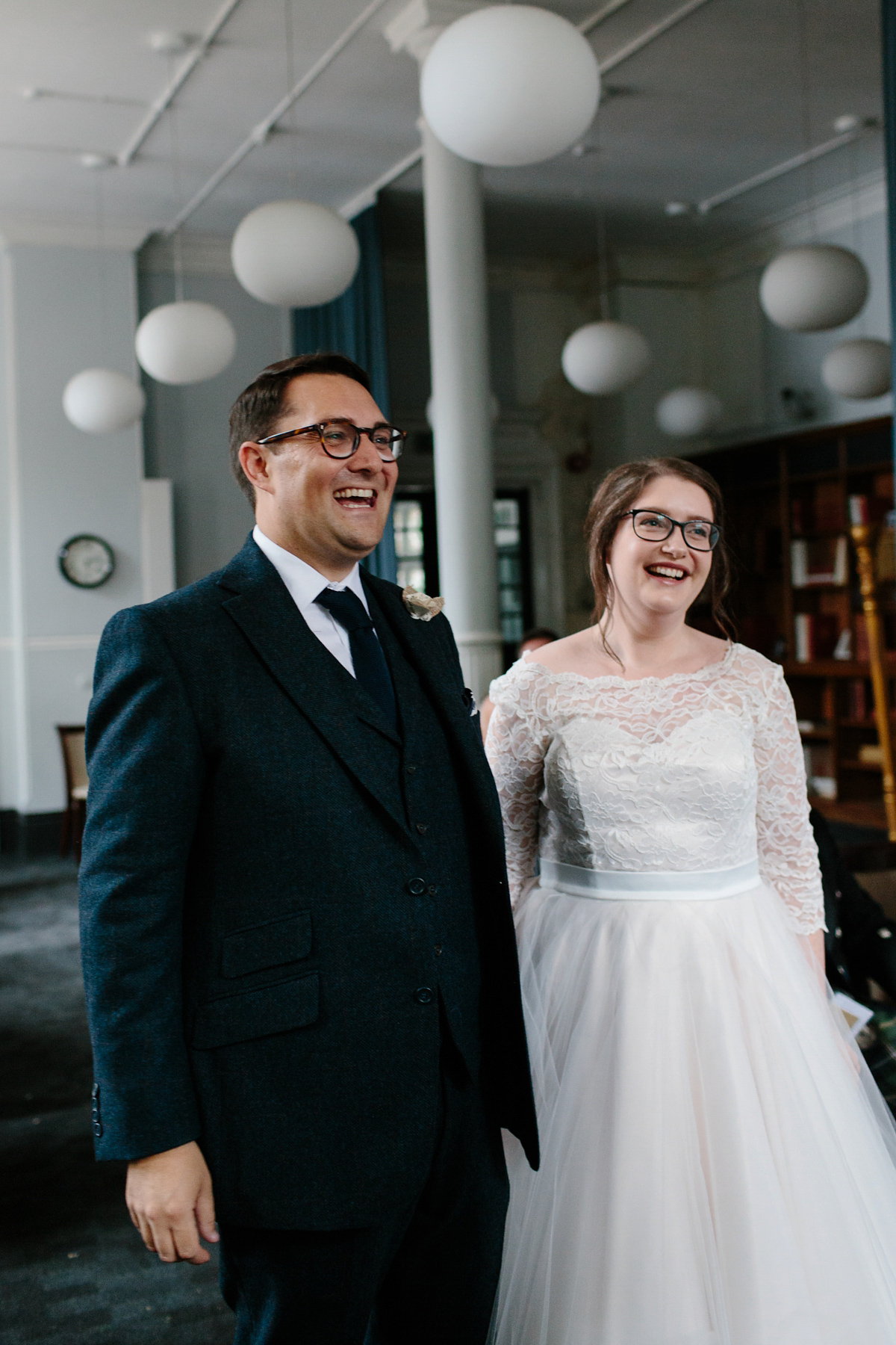 A Tea Length Candy Anthony Dress For A Literary Inspired London Wedding 41 candy anthony literary wedding london 47 1