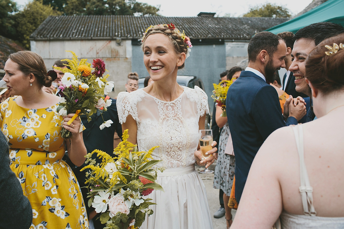 colourful relaxed somerset summer wedding 43 1