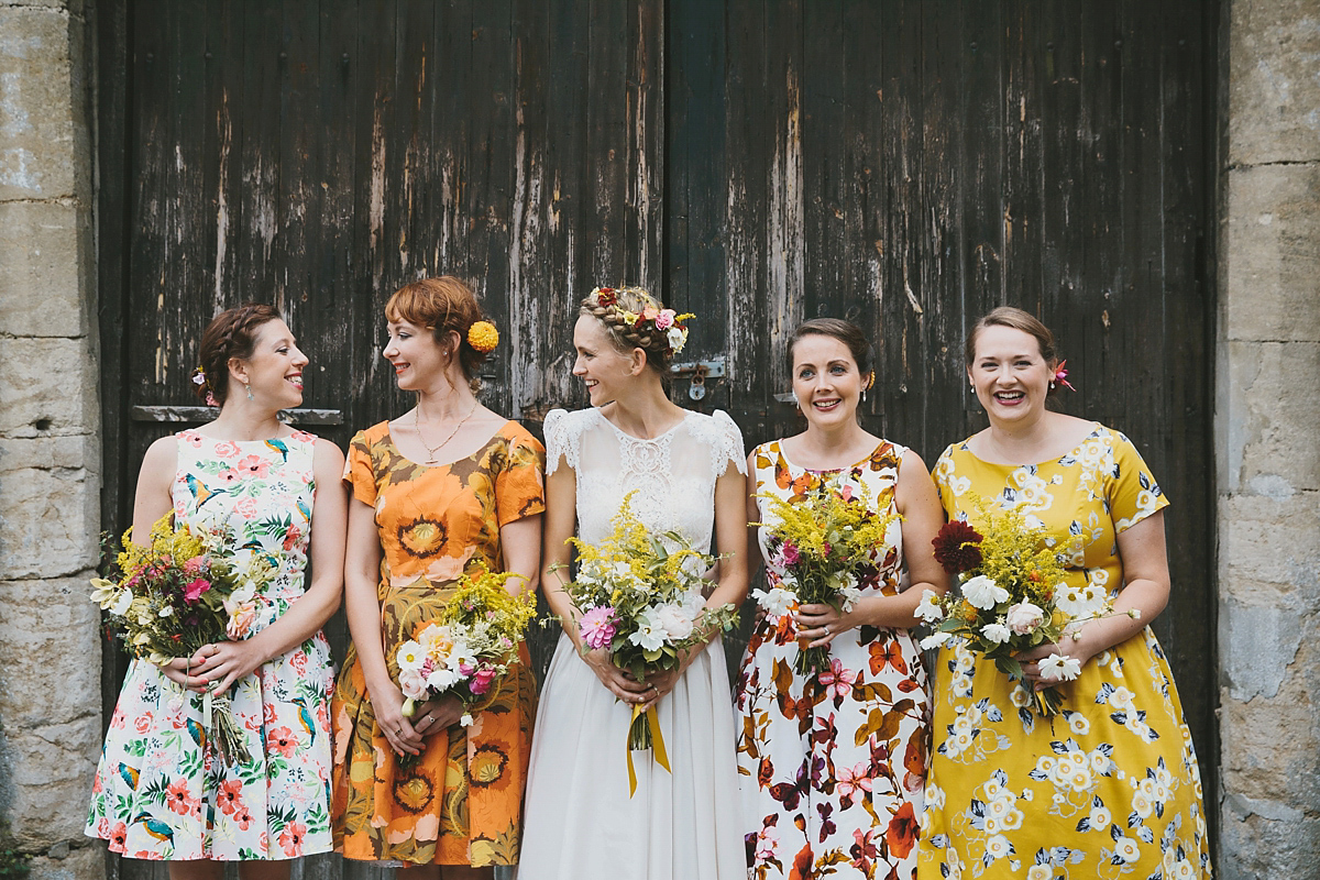 colourful relaxed somerset summer wedding 51 1