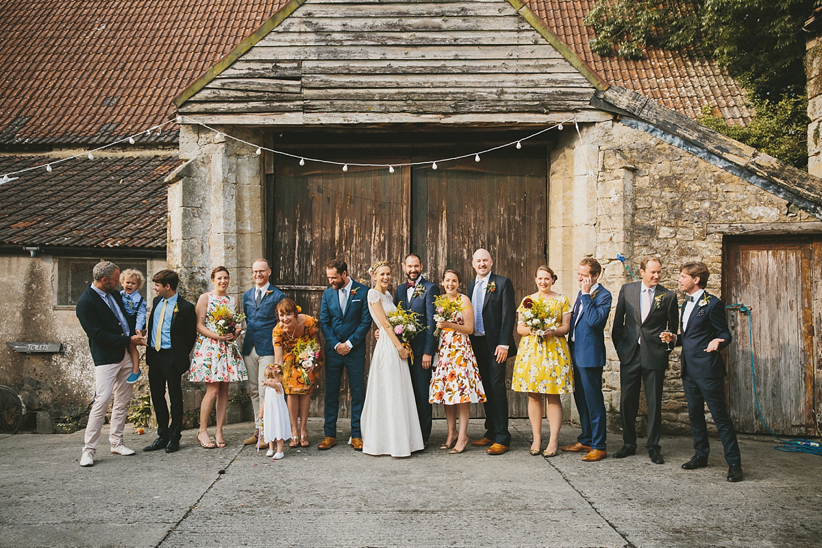 colourful relaxed somerset summer wedding 58 1