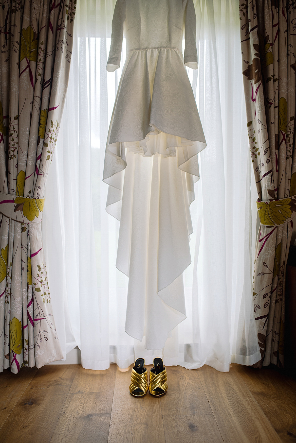 delphine manivet short dress nature wedding yorkshire 10 1