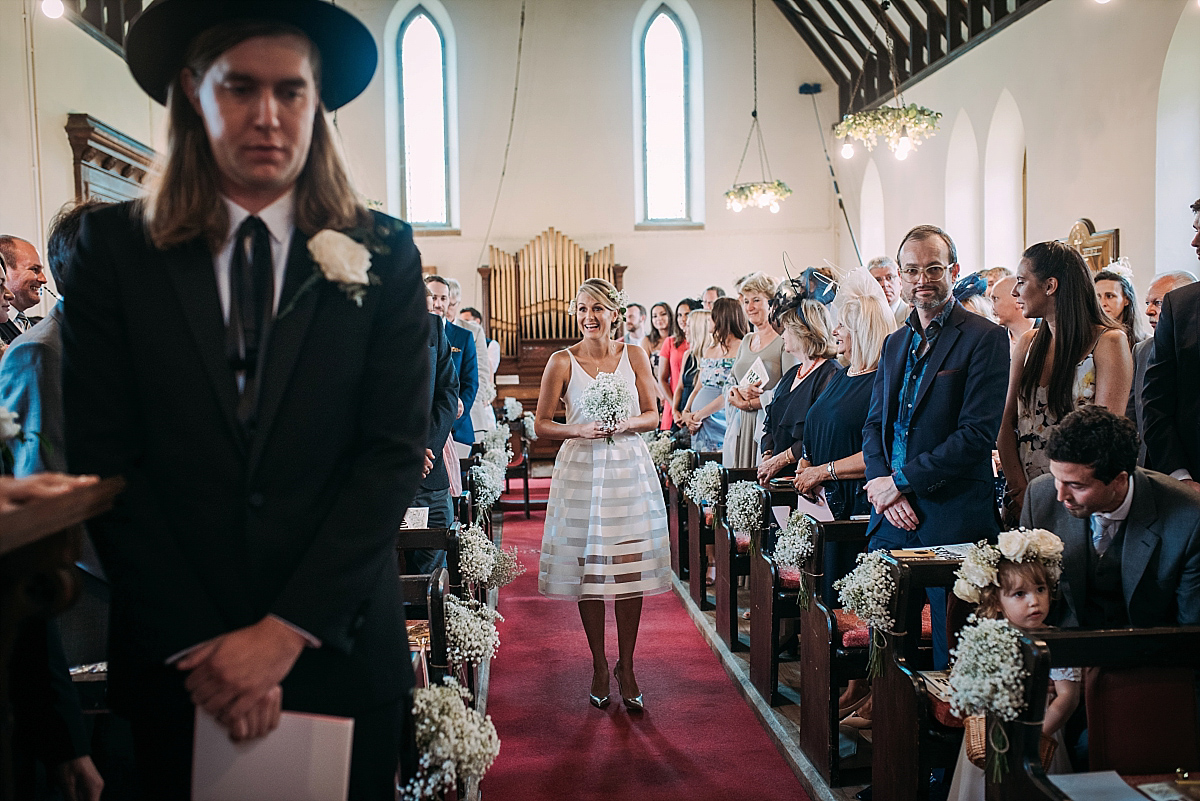 delphine manivet short dress nature wedding yorkshire 20 1