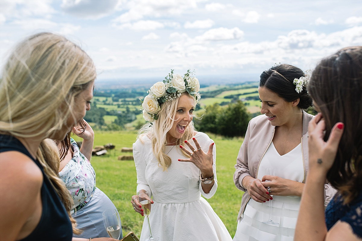 delphine manivet short dress nature wedding yorkshire 50 1