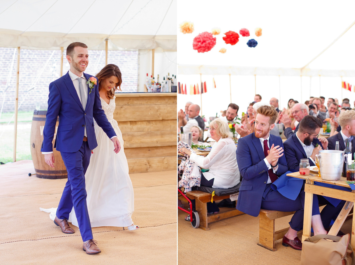 karen willis sequin wedding dress 14 1 - A Sequin Karen Willis Holmes Gown for a Colourful Wedding in the Countryside karen willis sequin wedding dress 14 1