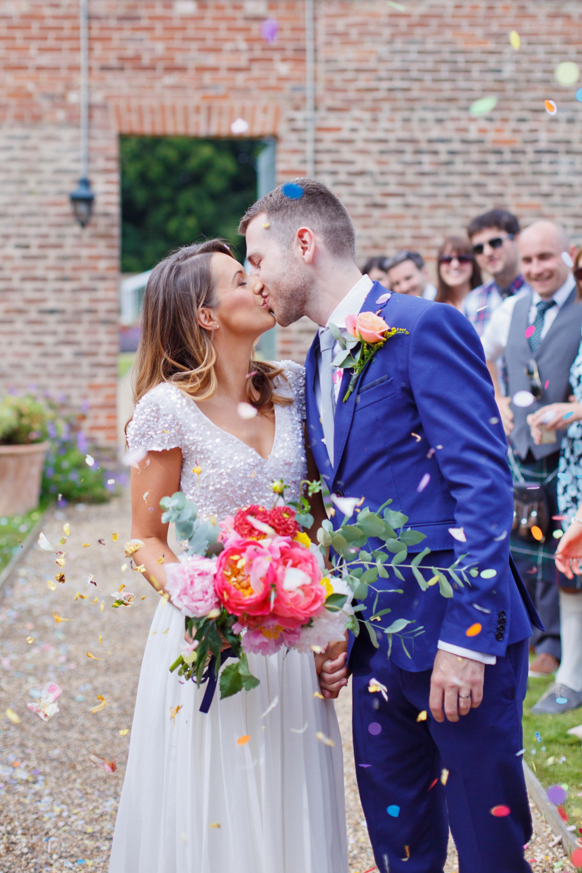 karen willis sequin wedding dress 47 1 - A Sequin Karen Willis Holmes Gown for a Colourful Wedding in the Countryside karen willis sequin wedding dress 47 1