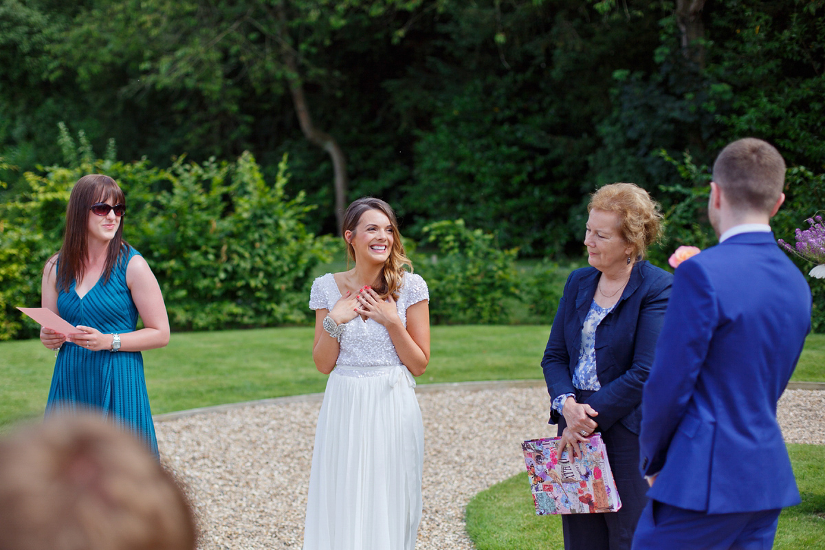 karen willis sequin wedding dress 51 1 - A Sequin Karen Willis Holmes Gown for a Colourful Wedding in the Countryside karen willis sequin wedding dress 51 1