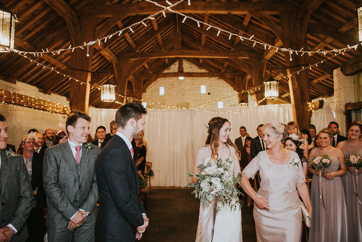 maggie sottero fairylights barn wedding 10 1