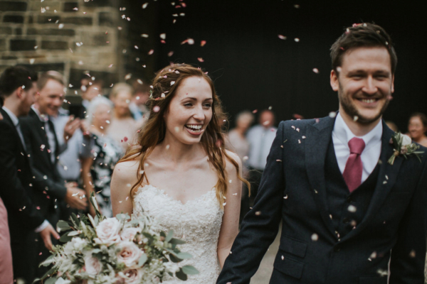 Maggie Sottero for a Fairylight Filled, Rustic and Natural Barn Wedding