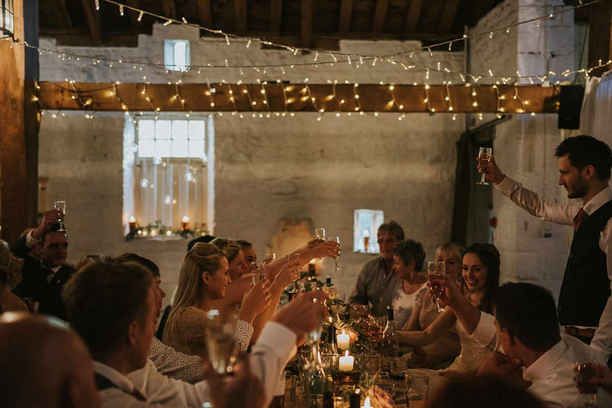 maggie sottero fairylights barn wedding 33 1