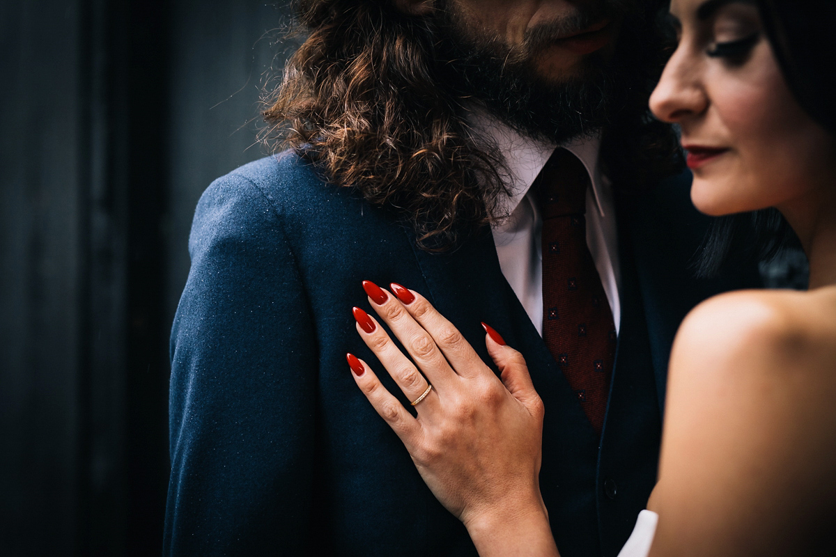 martina liana bride shoreditch studios winter wedding 32 1