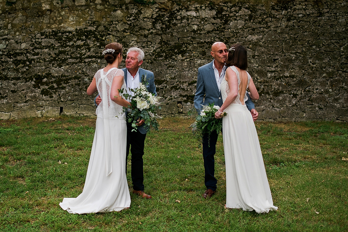 same sex elegant simple wedding french countryside 22 1