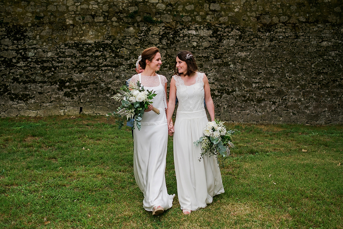 same sex elegant simple wedding french countryside 23 1