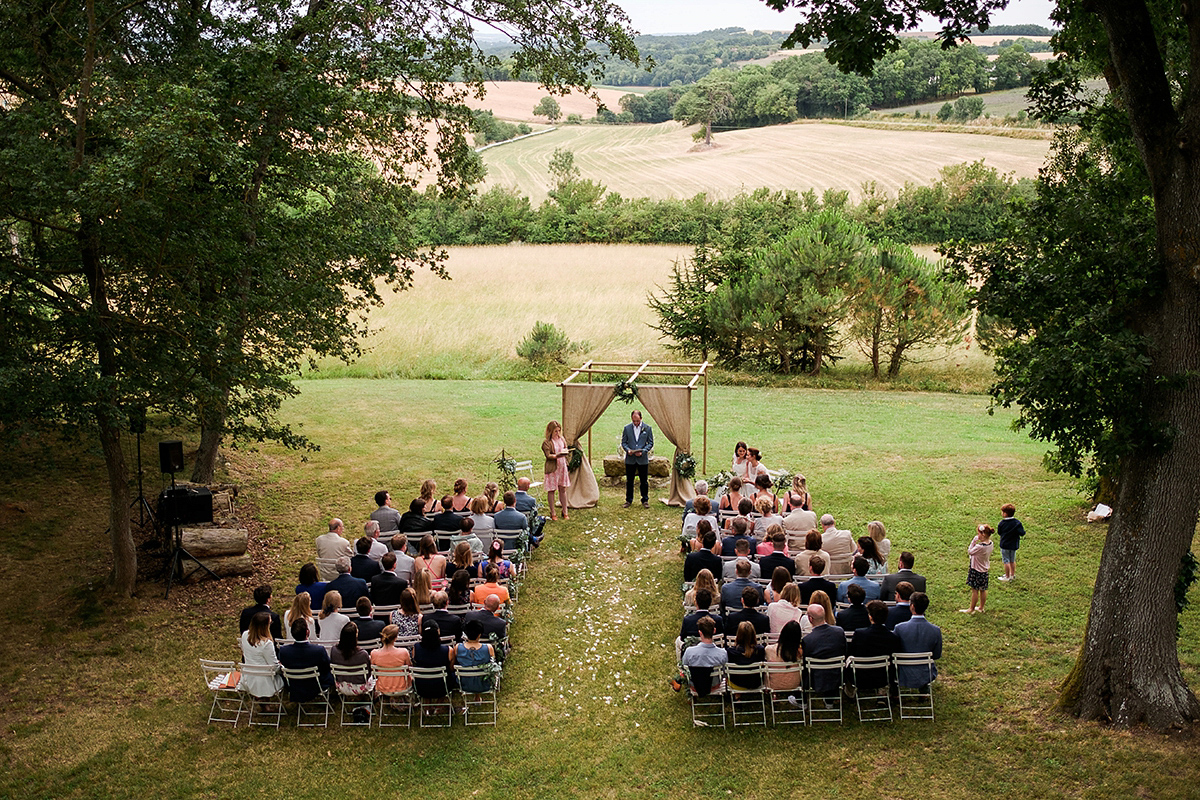 same sex elegant simple wedding french countryside 24 1