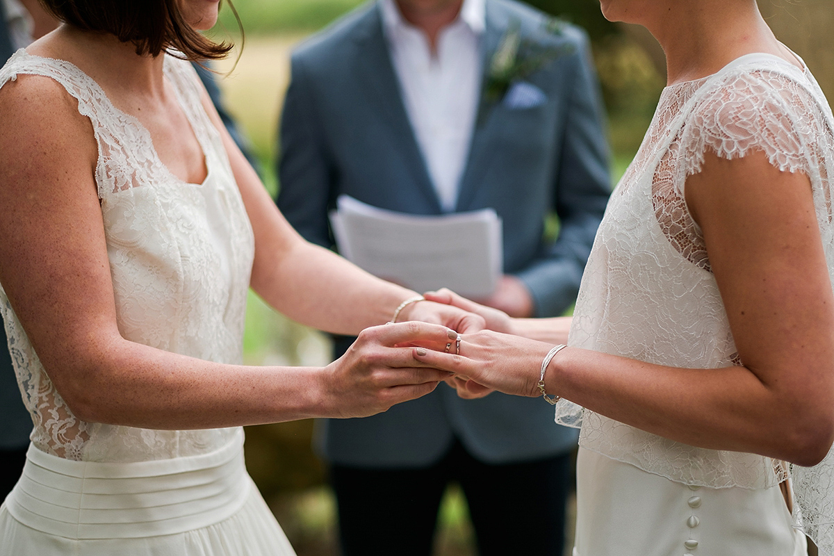 same sex elegant simple wedding french countryside 27 1