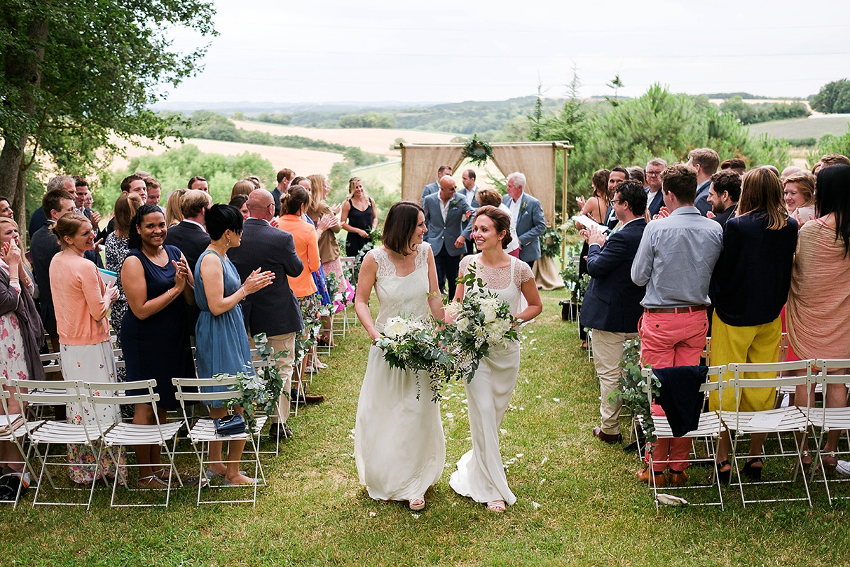 same sex elegant simple wedding french countryside 29 1