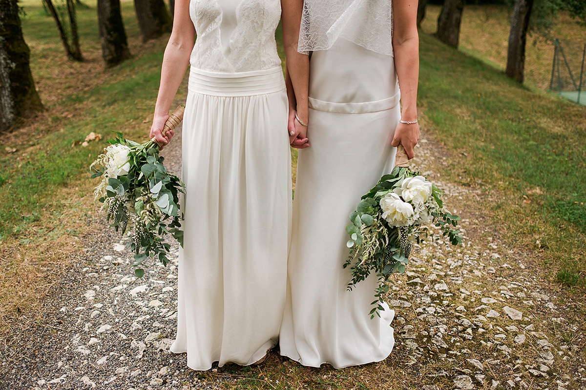 same sex elegant simple wedding french countryside 48 1