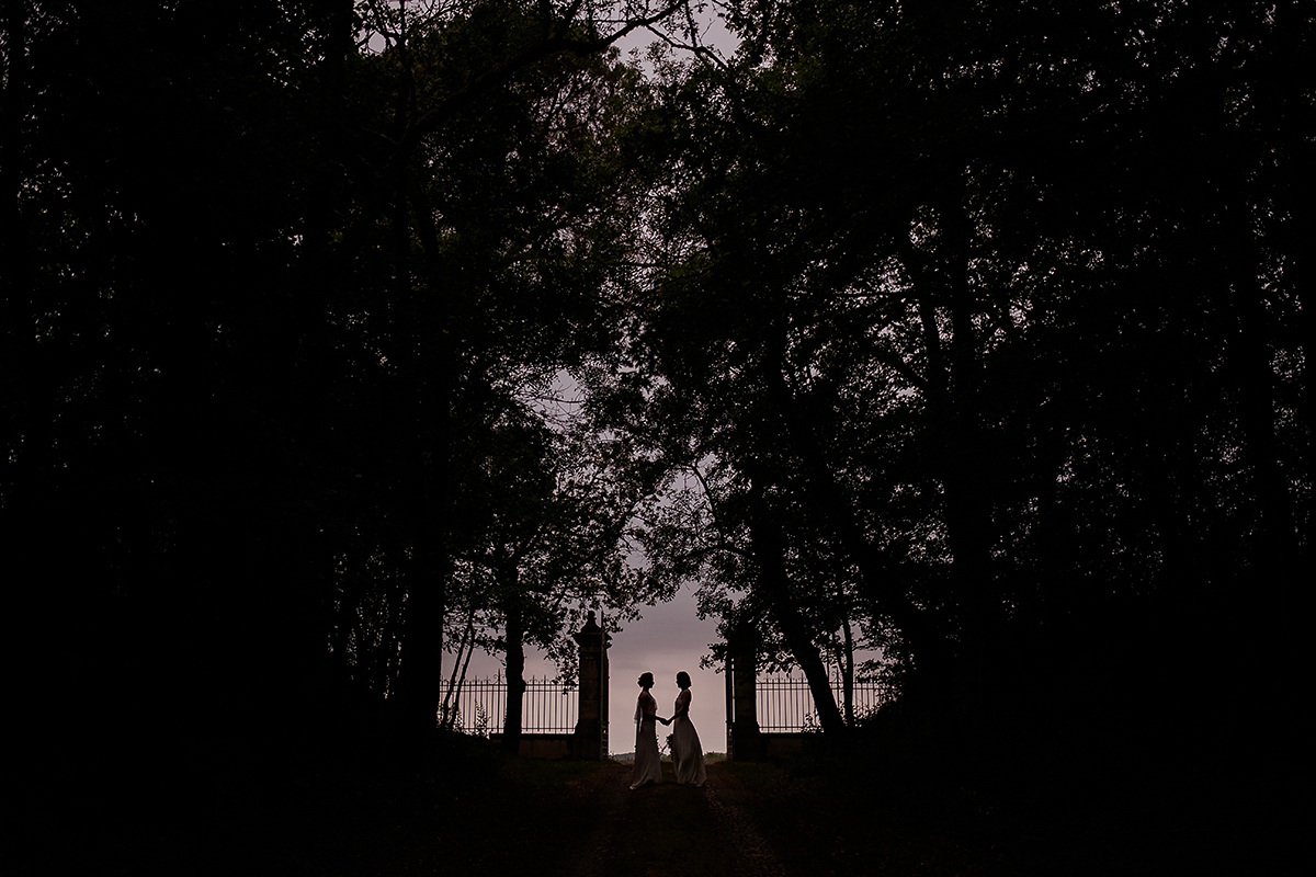 same sex elegant simple wedding french countryside 49 1