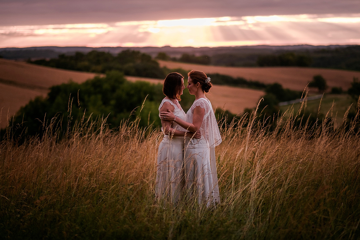 same sex elegant simple wedding french countryside 61 1