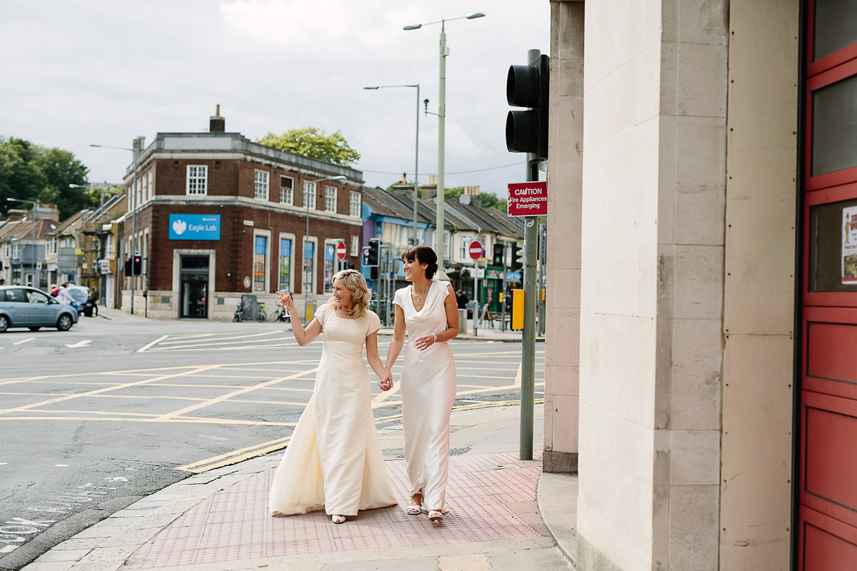 same sex touch of vintage cinema wedding 30 1