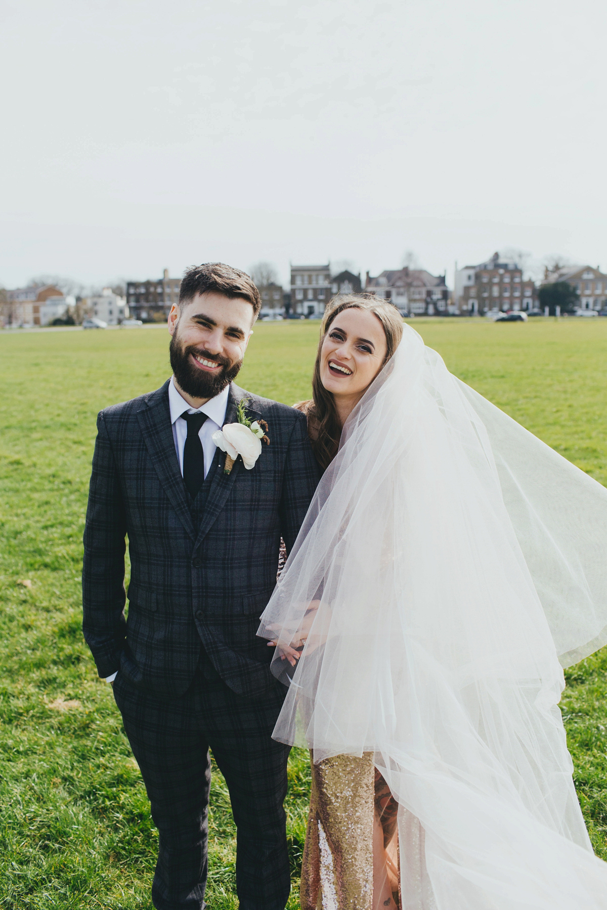 sequin dress vegan wedding london 33 1 - A Pink Sequin Gown for an Earth-friendly and Vegan London Wedding sequin dress vegan wedding london 33 1