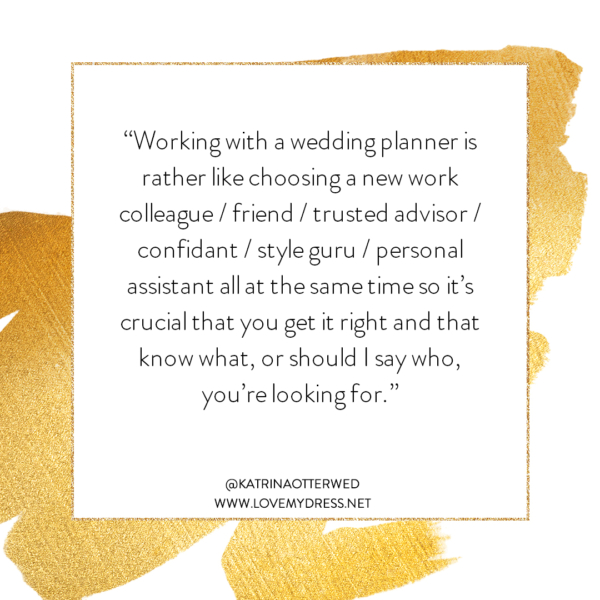 How To Choose A Wedding Planner (and why I might not be the planner for you)