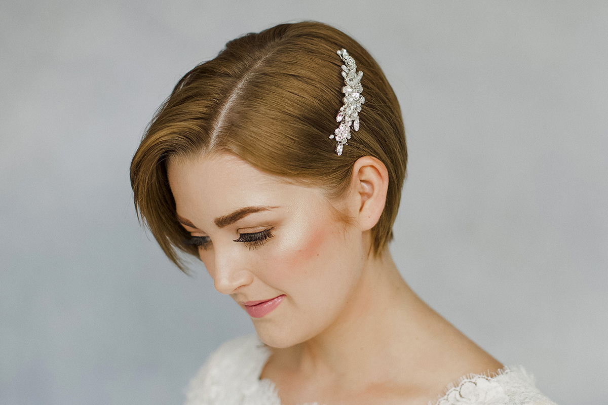 How To Style Wedding Hair Accessories With Short Hair, with Debbie Carlisle