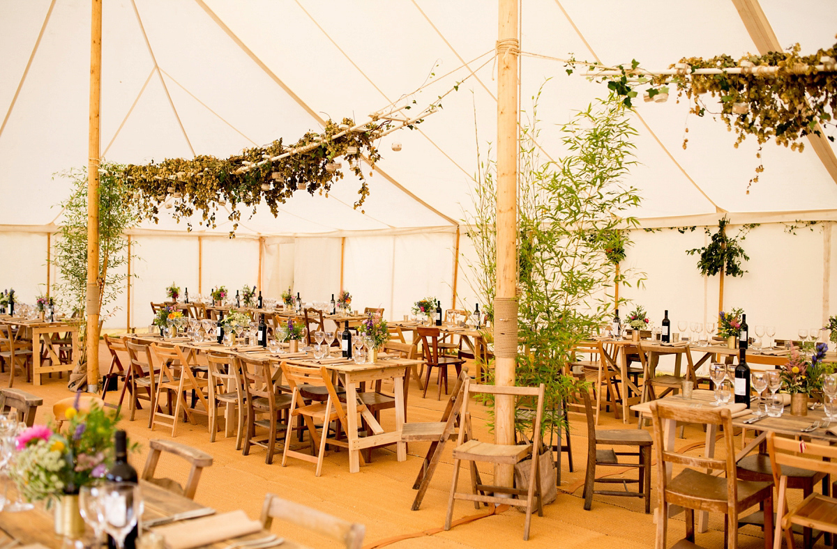 A Nature Inspired Wedding with a Limor Rosen Dress and Bridesmaids in ...