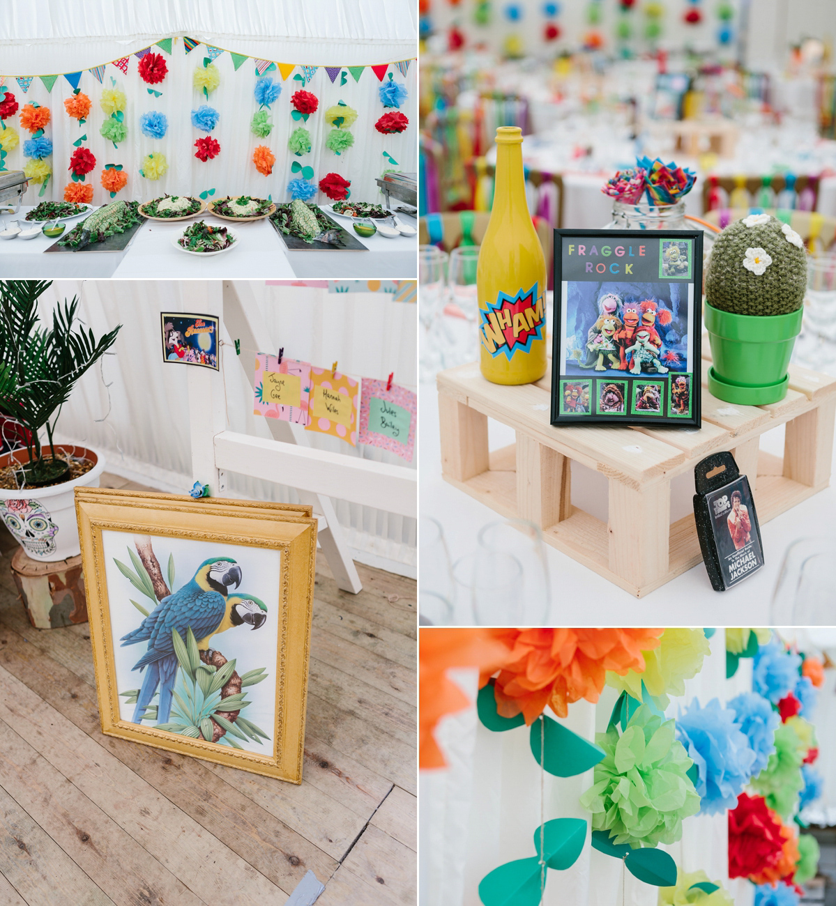 bright colourful quirky wedding 16 1