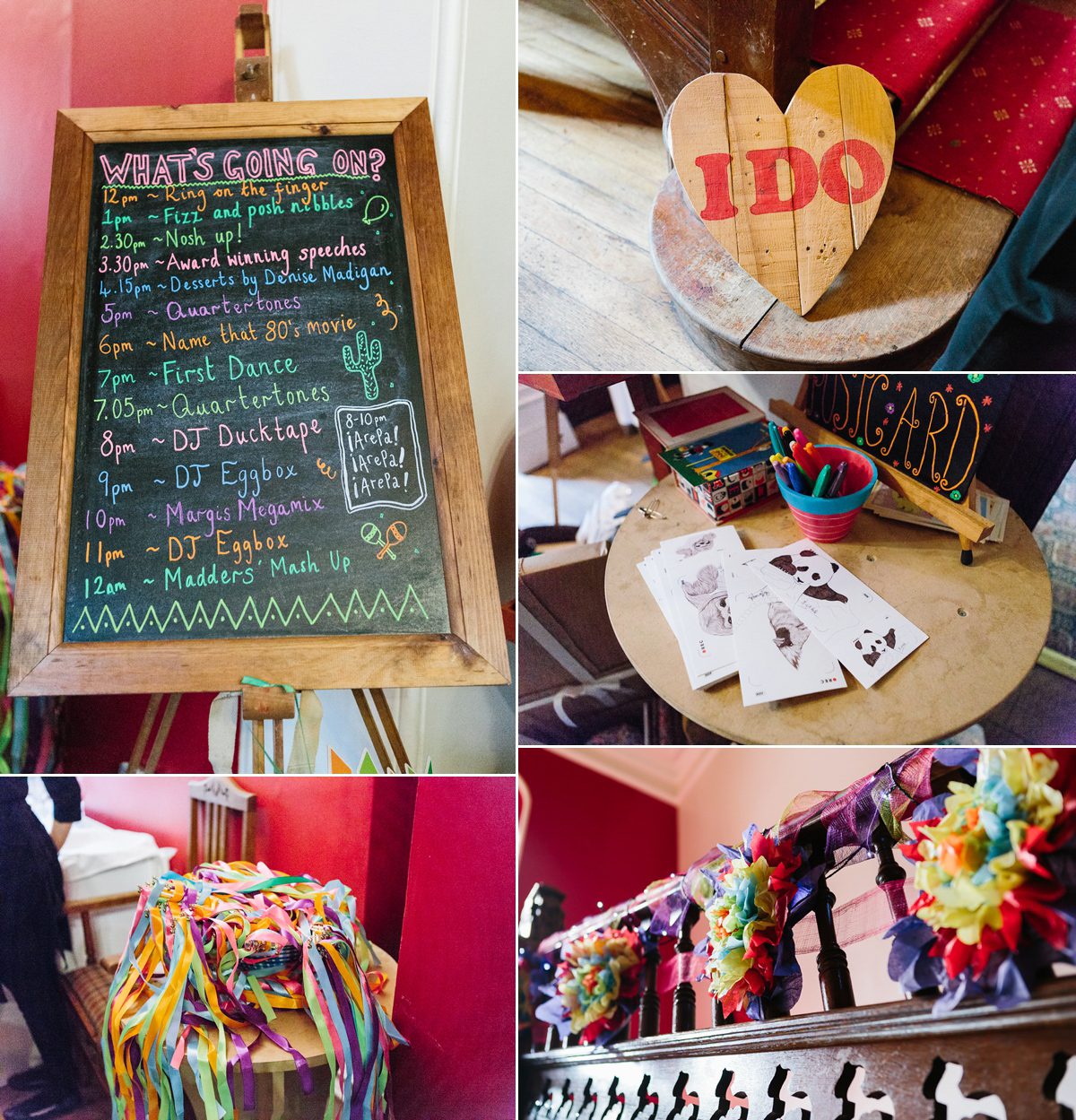 bright colourful quirky wedding 23 1