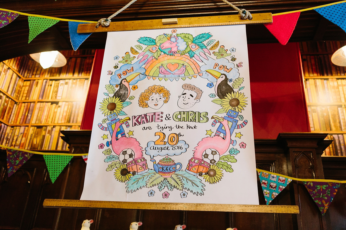 bright colourful quirky wedding 27 1