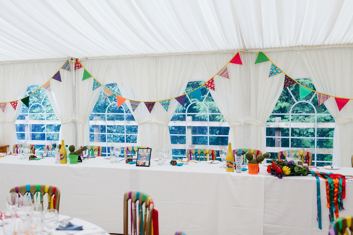 bright colourful quirky wedding 34 1
