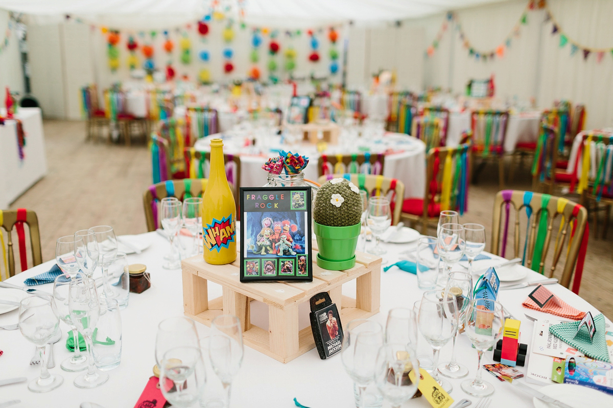 bright colourful quirky wedding 37 1