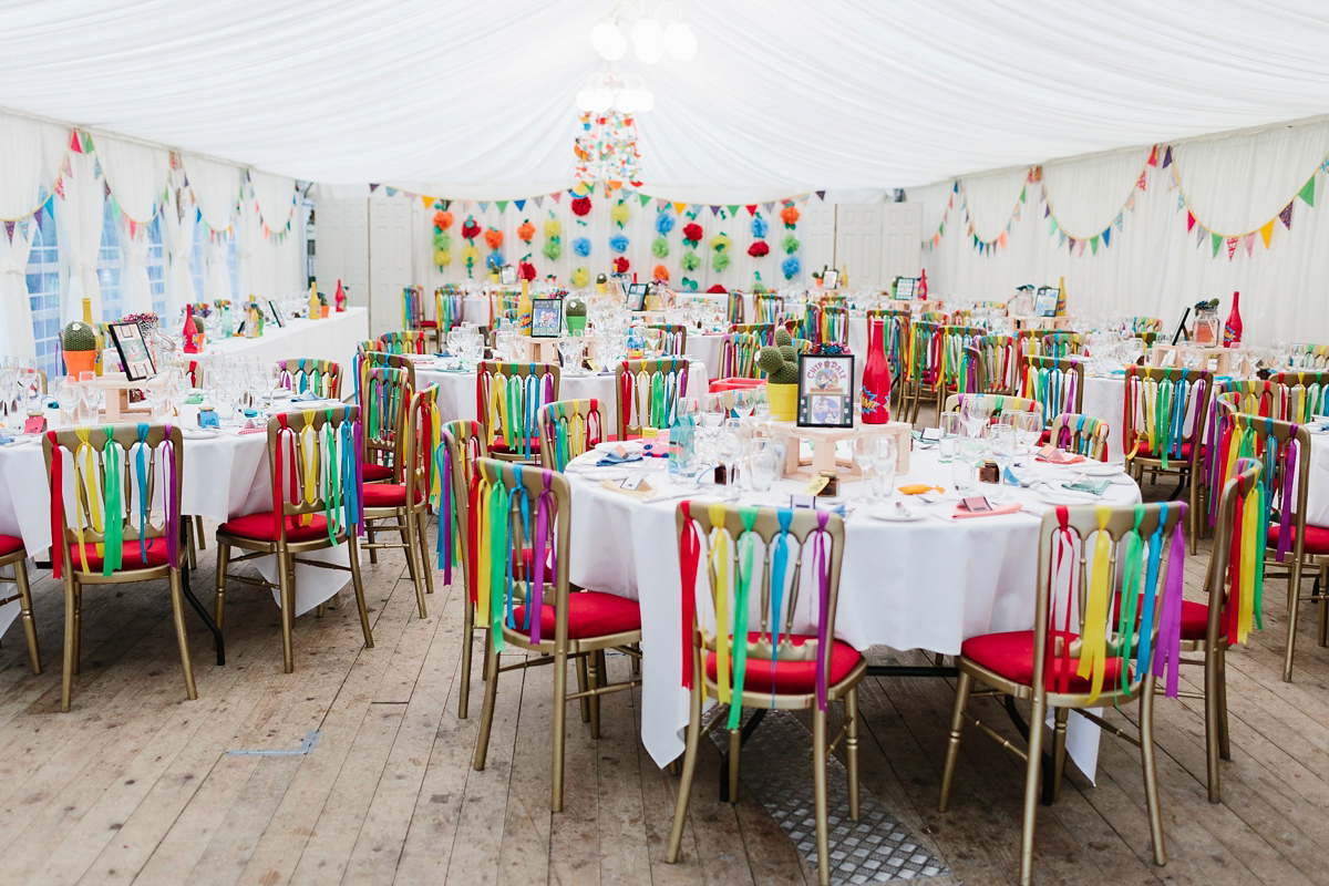 bright colourful quirky wedding 55 1
