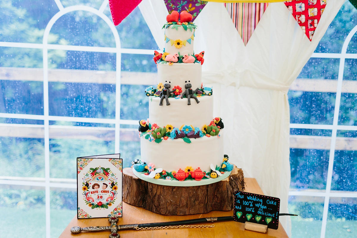 bright colourful quirky wedding 59 1