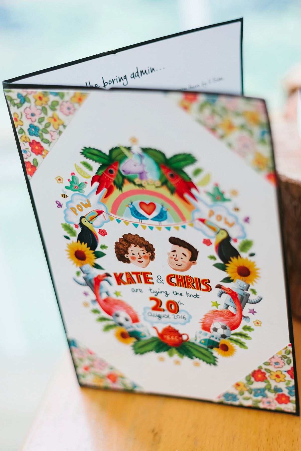 bright colourful quirky wedding 7 1