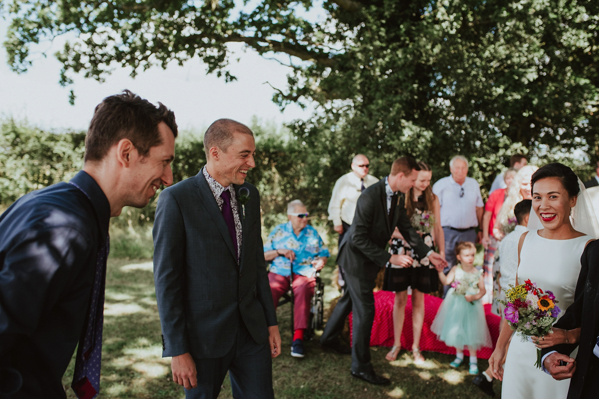 j crew dress colourful kent farm wedding 14 1