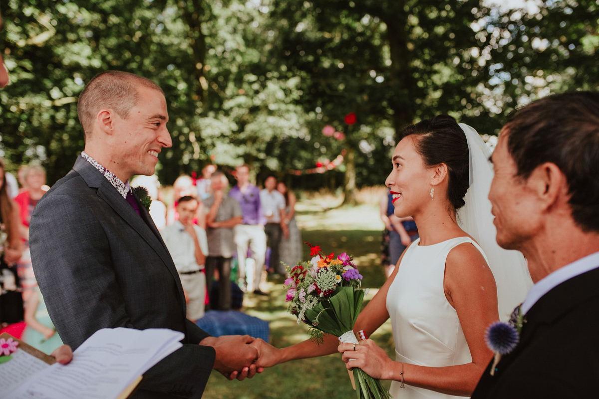 j crew dress colourful kent farm wedding 20 1