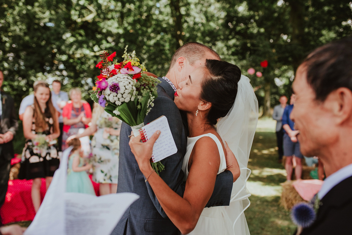 j crew dress colourful kent farm wedding 21 1