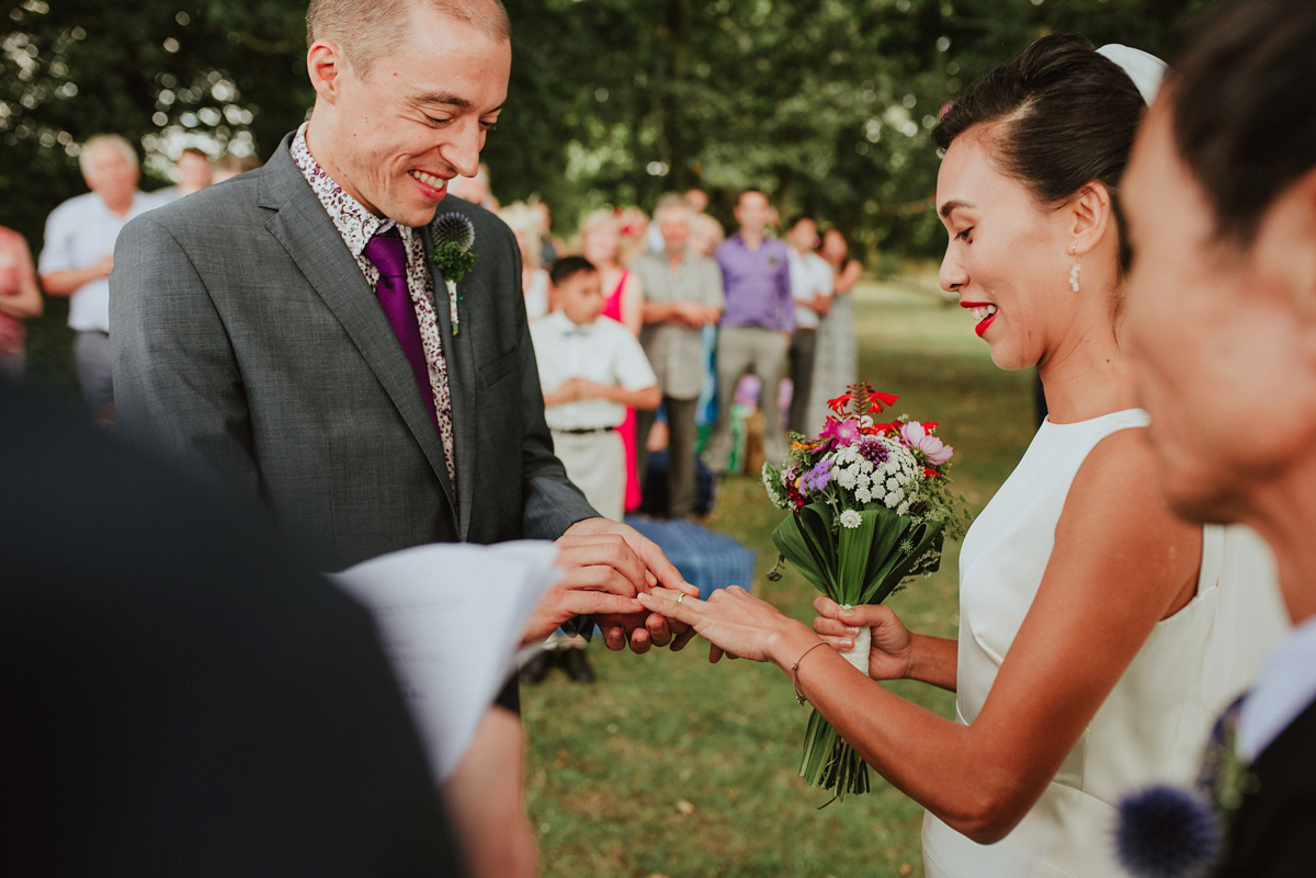 j crew dress colourful kent farm wedding 25 1